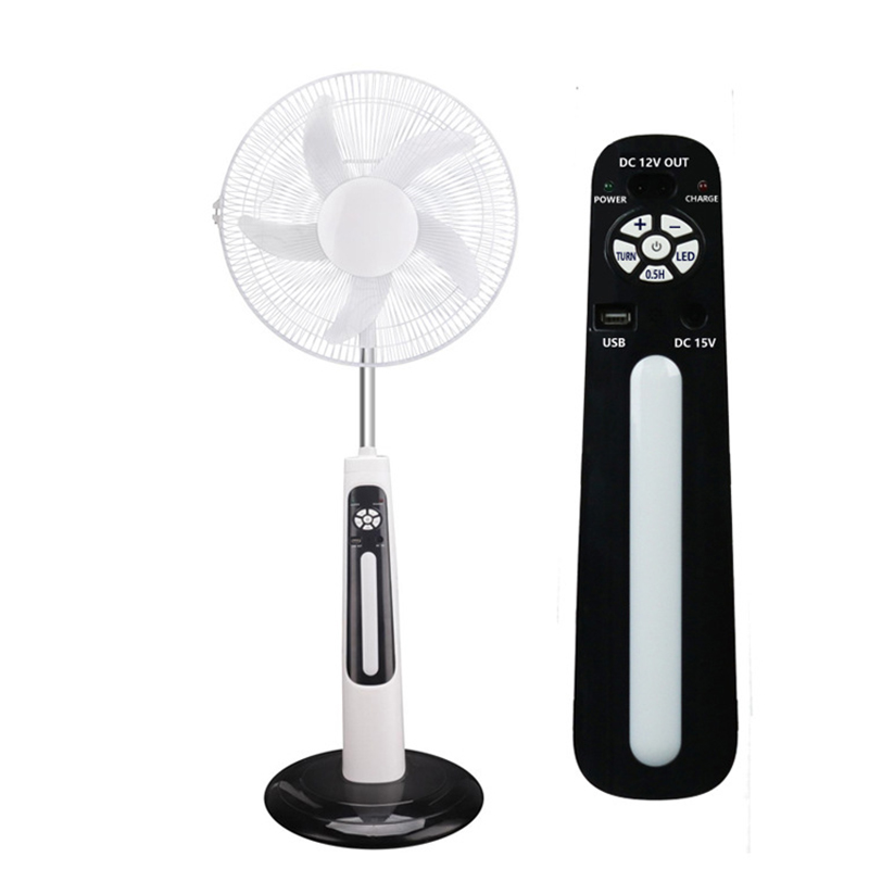 18inch home charging fan 9 speed Height Adjustable with LED lighting