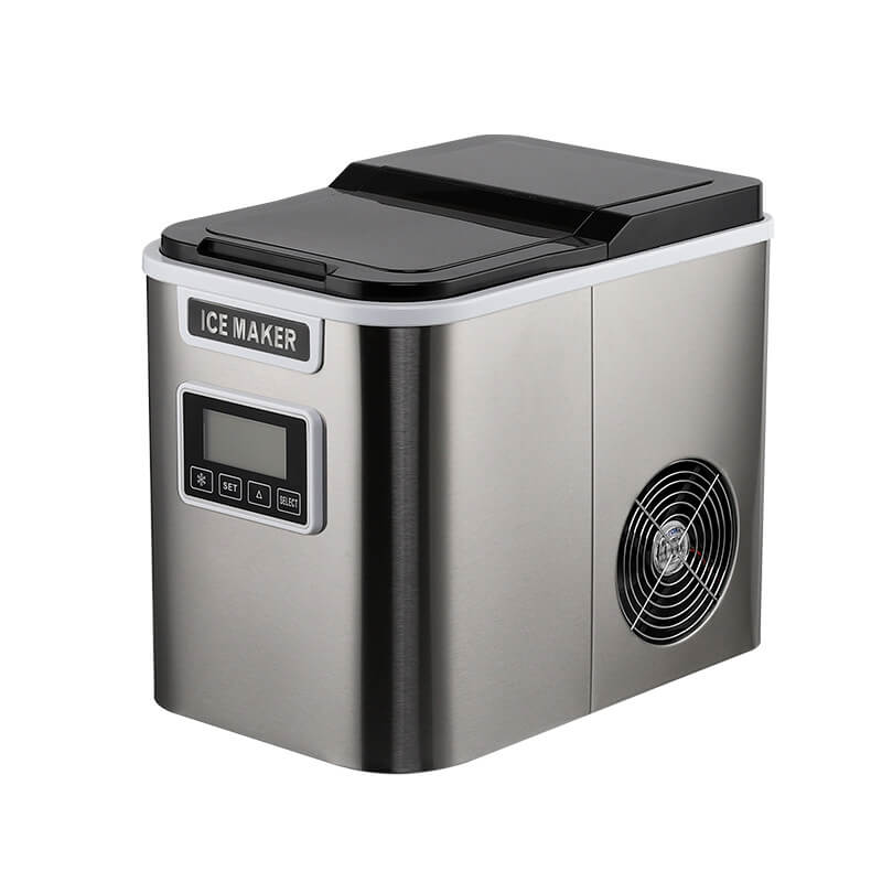 12KG/D Ice maker Mental CASE 2.2L water tank Ice Collection capacity 0.8Kg