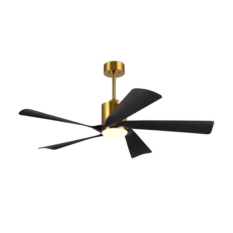 56 inch DC motor 6-gear 35w motor 5 flanged blade led 24w ceiling fan with led light
