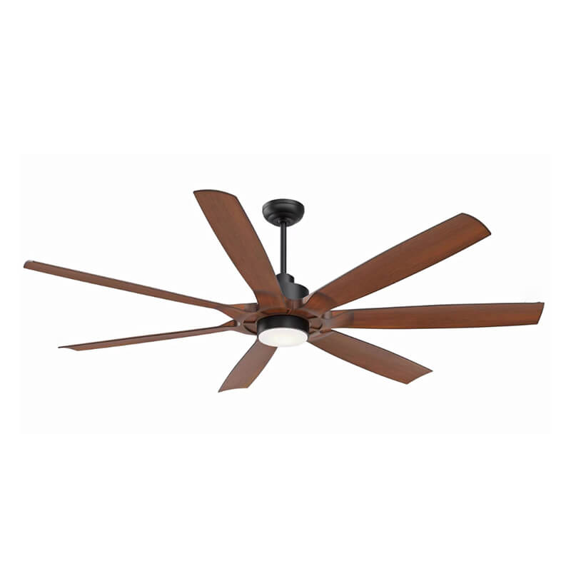 Remote 72 inch DC motor 6-gear 45w motor ABS 7 flanged blade led 18w ceiling fan