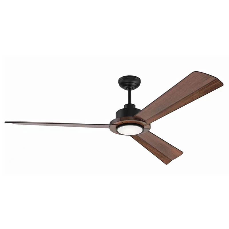 56 inch DC 6-gear 35w ABS 3 flanged blade led 24w ceiling fan with Remote