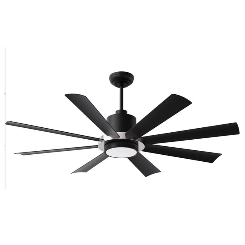 72 inch DC 6-gear 45w ABS 8 flanged blade led 18w ceiling fan with Remote