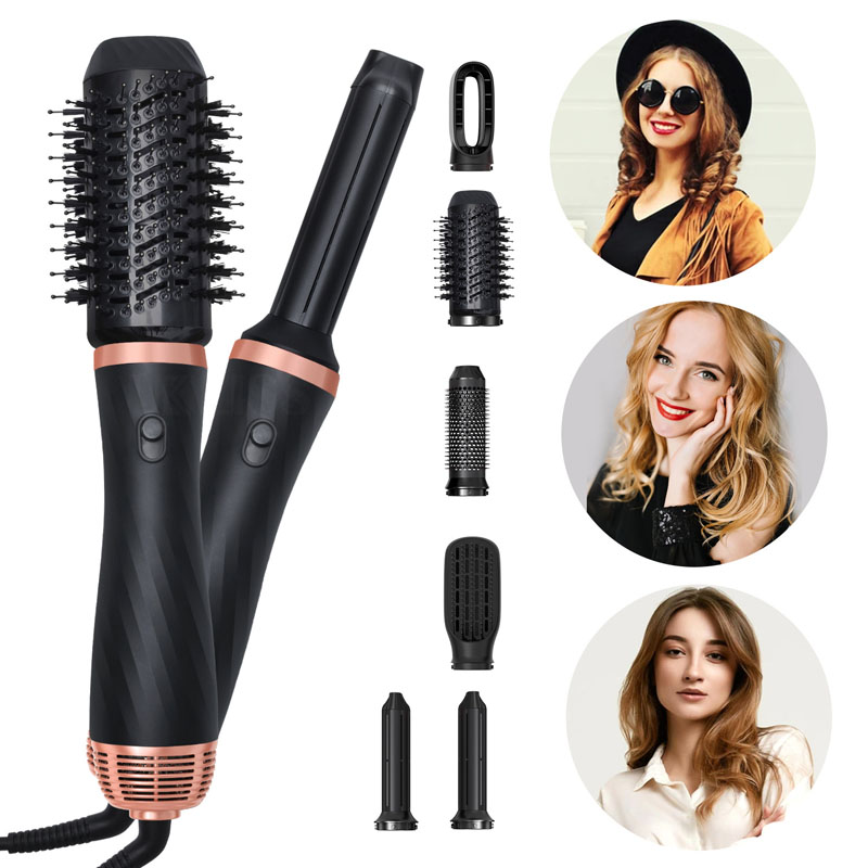 New multi-functional hot air comb straight hair comb hair dryer straight volume dual-use lazy electric curling iron