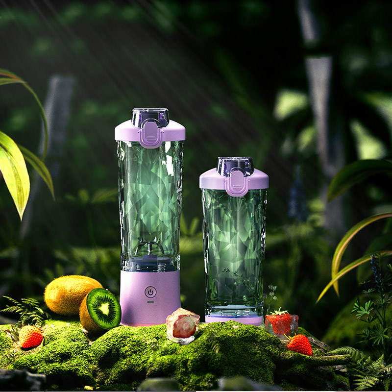 600ML 2 in 1 Juicer And Blender Portable Rechargeable Juicer Blender Mixer