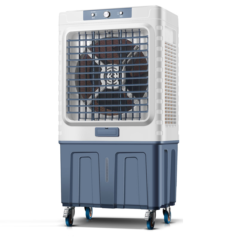 120L Big Air Cooler 750W Remote Control Evaporative Cold Air Blower Portable Cold Water Fan Machine Optional Plastic